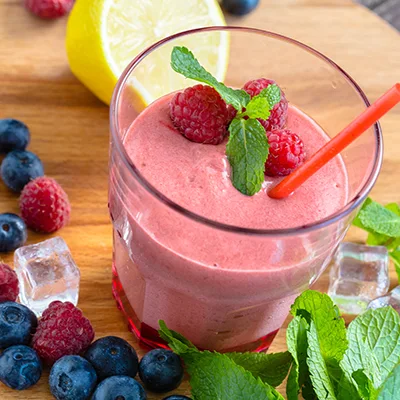 Receta de Smoothie Mezcla de Bayas