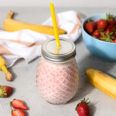 Receta de Smoothie de Fresa y Banana